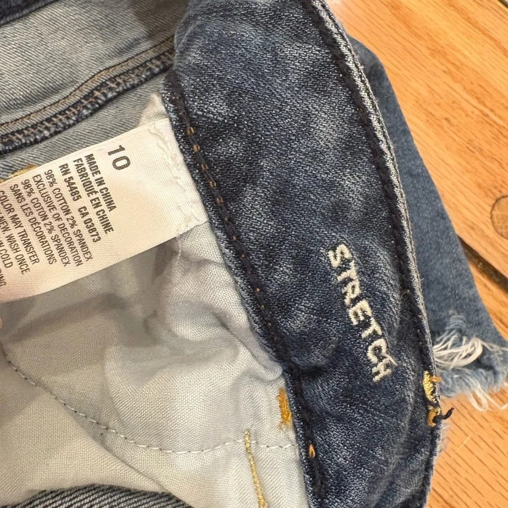 American Eagle Outfitters Women's Denim ShortCut Off Jean Shorts 10 - Picture 3 of 5